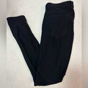 MOTHER The Looker Jeggings in Black